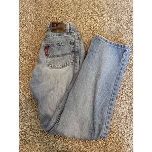 VINTAGE Polo Ralph Lauren Jeans Womens 8 Blue Denim Saturday Flag